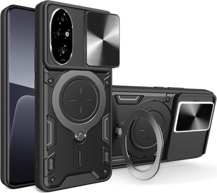 Hoesje geschikt voor HONOR 200 Pro - Techsuit CamGuard Pro Back Cover - Zwart
