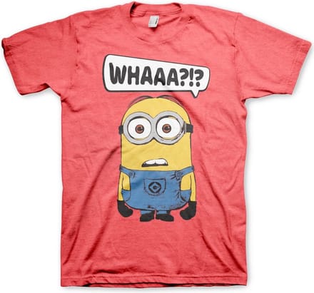 Minions Whaaa?!? T-shirt Red-Heather