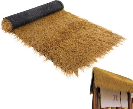 Strovezel Rol - Kunststro Decoratie - Terras Aankleden - Onderhoudsarme Oplossing - 100 x 100 cm - Groen