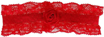 Kousenband XXL - rood kant