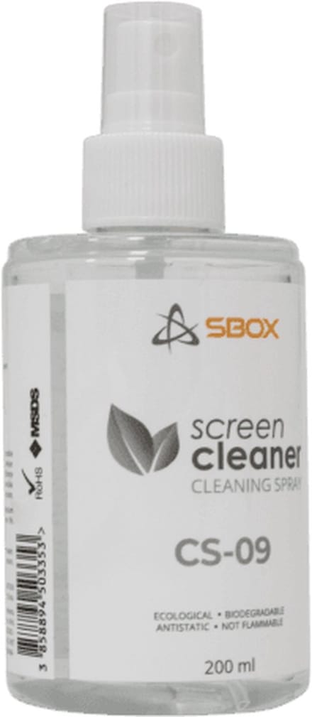 SBOX - CS-09 - Screen cleaner spray - 200ML - Laptop ,Tablet, Telefoon, TV