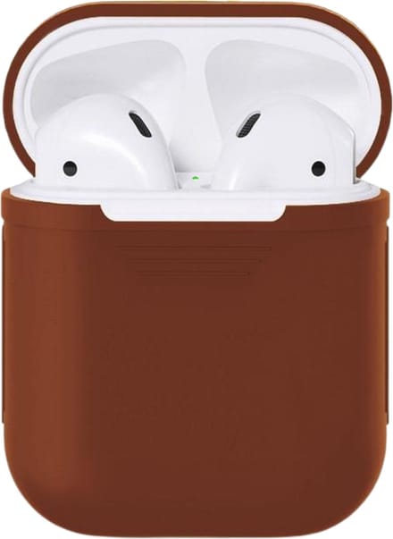 Siliconen Case AirPods 1 en 2 Bruin