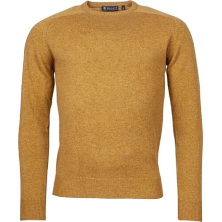 Baileys Trui Scottish Lambswool Crew Neck Pullover Single Knit Donker Goud / male