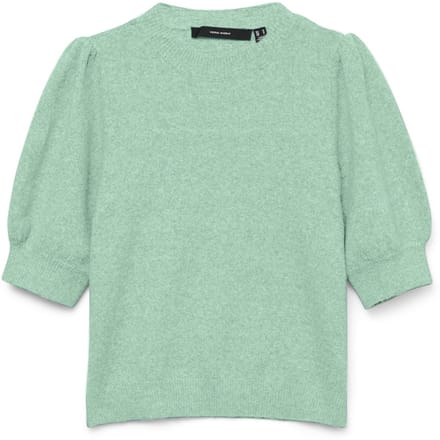 Vero Moda Trui Vmdoffy 2/4 O-neck Pullover Ga Noos 10278313 Birds Egg Green/melange Dames Maat - XS