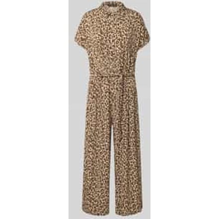 Jumpsuit met all-over dierenprint