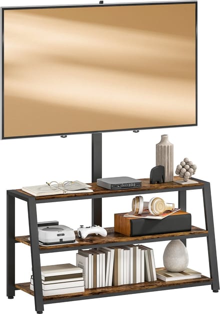 HOMCOM TV-meubel - Spaanplaat - 108x41x135cm - Bruin