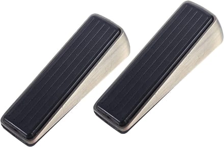 Deurstopper - Wig Deur - Deuren Open Houden - Zware Kwaliteit - 120 mm Lengte - Geel Brons