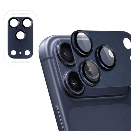 imoshion Camera Lens Protector - Geschikt geschikt voor Apple iPhone 17 Pro Max - 2 Pack - Deep Blue