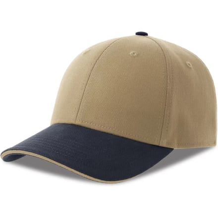Atlantis Headwear Liberty Sandwich-S Cap AT684 - KHAKI/NAVY - One size