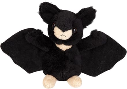Ravensden Pluche dierenknuffel - vleermuis - 15 cm - bruin - vleermuizen knuffel