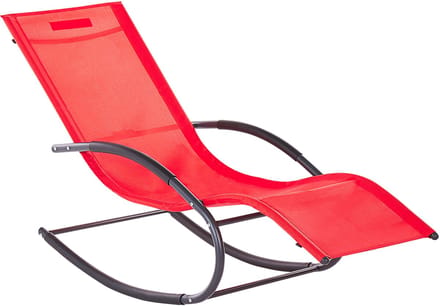 CARANO II - Strandstoel - Rood - Staal
