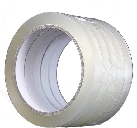 5 rollen - PP tape transparant - 12mm x 66mtr - zakkensluiter