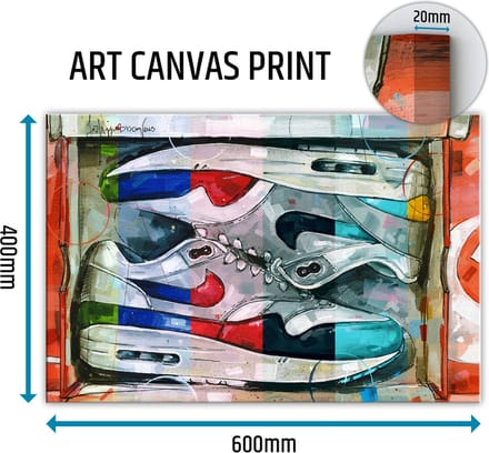 Sneaker canvas shoebox colourway 60x40 cm