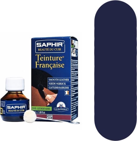 Saphir Teinture Francaise indringverf voor suede en gladleer - 06 Marine - 50ml