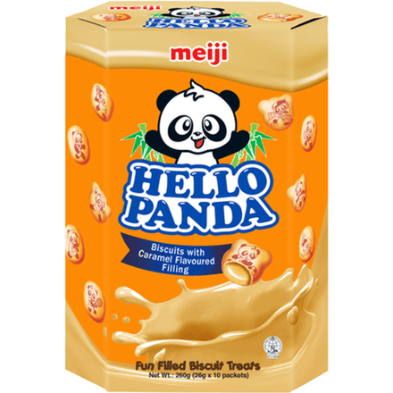 Meiji Hello Panda Koekjes met karamelvulling XL 260 g