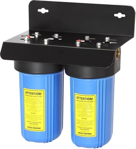 Waterfilter met 2 x 10 inch PP/CTO filter