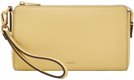 FOSSIL Polstas Utensil zak Gift Wristlet Daze Lichtgeel