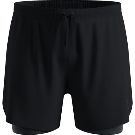 Odlo Zeroweight Print 5in 2in1 Hardloopshorts Heren-zwart