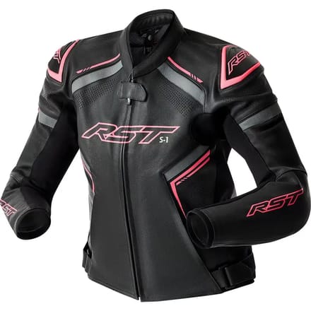 Leren motorjack voor vrouwen RST S1 D3O