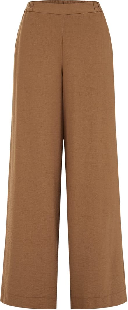 WE Fashion Dames wide leg pantalon met structuur