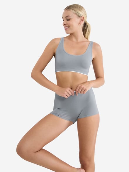 Sloggi Women GO Sense Short (2-pack) - dames boxer - grijs