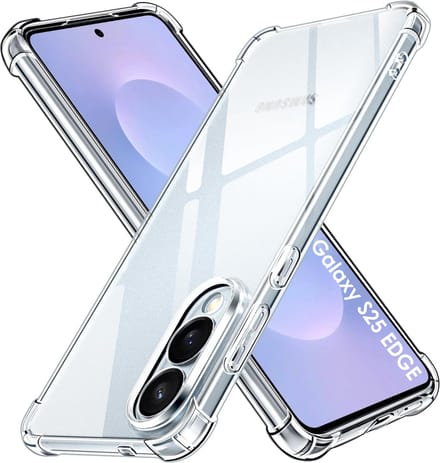 Hoesje geschikt voor Samsung Galaxy S25 Edge backcover Shockproof siliconen Transparant