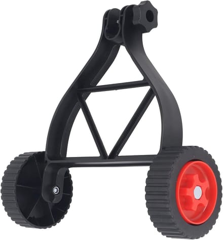 Grasmaaier Steunwiel - Extra Wiel Stabilisator - Gazon Ondersteuning - Verstelbare Hoogte - 23-28 Mm Buizen - Zwart