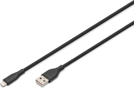 Digitus AK-600108-010-S Lightning-kabel 1 m Zwart