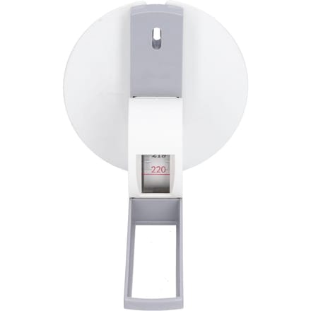 Toise murale de 2,2 mètres, règle de croissance avec plaque murale, ruban à mesurer compact en ABS white