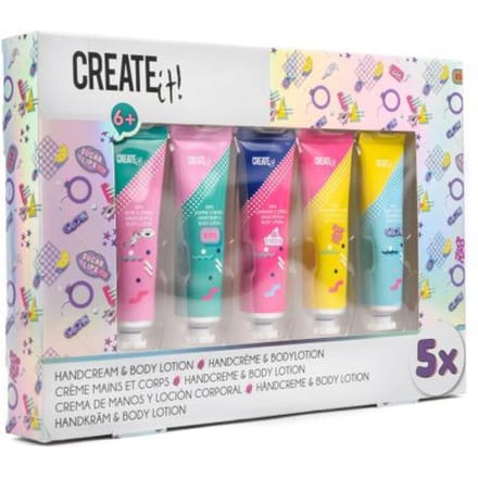 Create it! Poptastic Handcrème & Bodylotion 5-pack Opmaken en sieraden