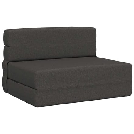 vidaXL - Vouwbare - Sofa - Bed - Donkergrijs - 70 - x - 72 - x - 60 - cm - Stof