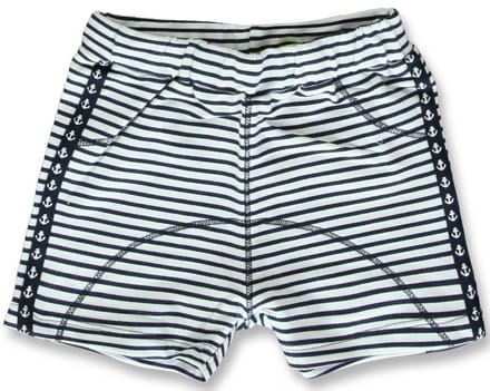 Lemon Beret Short Gestreept - Wit - Maat 74 - 141715