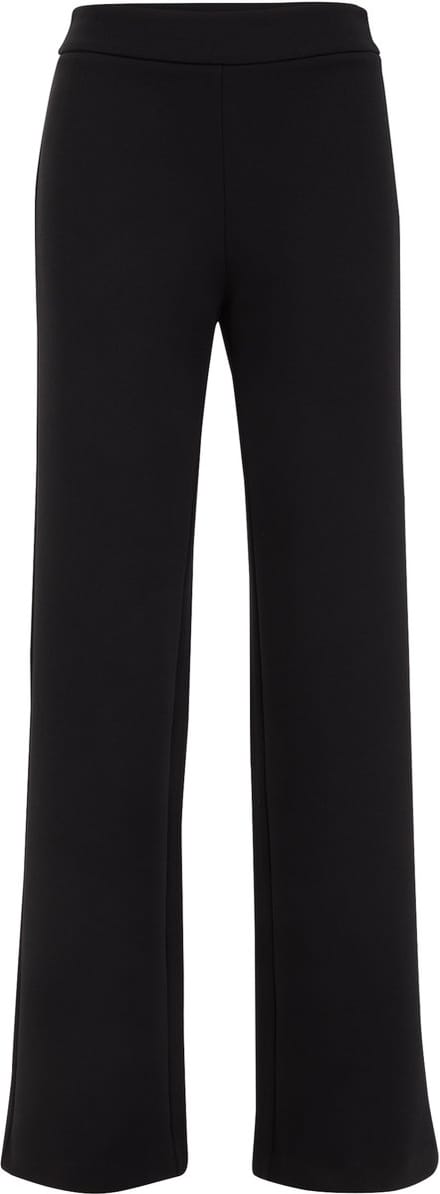 WE Fashion Dames Regular fit jersey pantalon met stretch