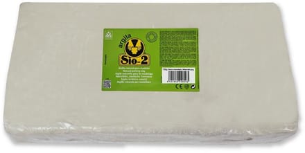 SIO-2 SIO-2 Natuurlijke Klei met Chamotte 10kg Wit