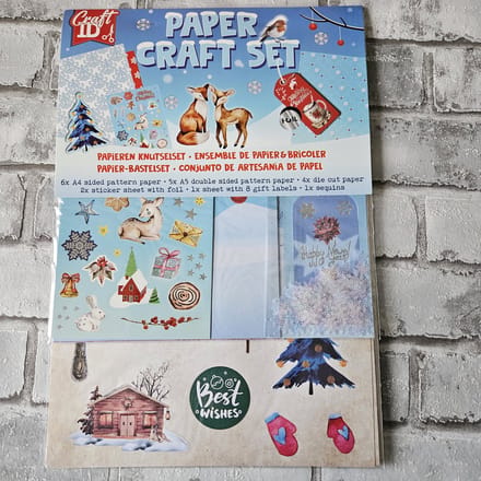 kerst craft set blauw, Diy kit