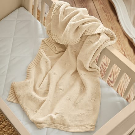 LOBERON Plaid Samiya crème