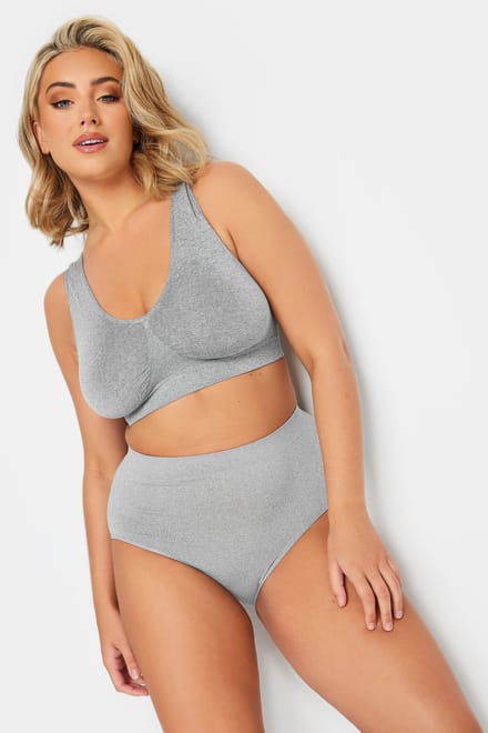 Yours Naadloze Slip Met Hoge Taille In Grijssize 50-52