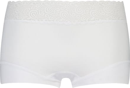 RJ Pure Color Dames Short Kant Wit M