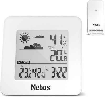 Draadloos weerstation met buitensensor en weervoorspelling - Thermometer en Hygrometer