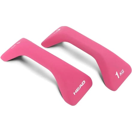 HEAD Push Up Bars - Opdruksteunen - Dumbells 1 kg - Gewichten Set - 2 in 1 - Roze