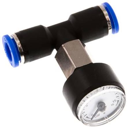 Manometer Recht 8 mm 0-16 bar
