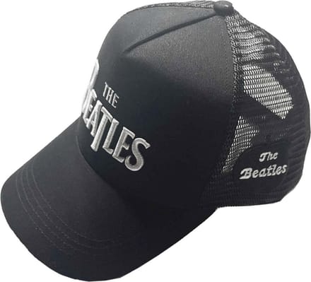 The Beatles - Drop T Logo & Apple Trucker pet - Zwart