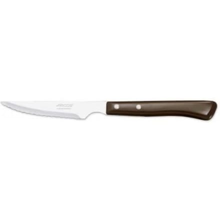 Couteau à Steak avec lame crantée - Manche effet bois