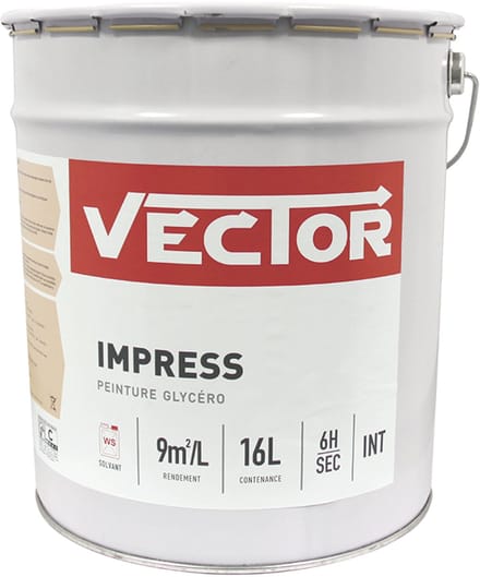 Vector - Binnenvoorstrijk - Mat 16 l - isolerende alkydbasis - wit, geurarme formule