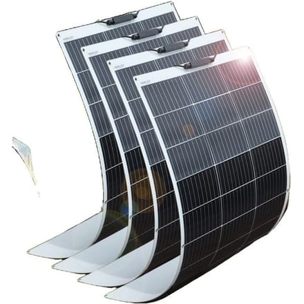 Kit de panneaux solaires flexibles, 600W de puissance, configuration de 4 panneaux, 600w 4pcs 150w