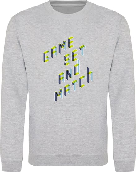 Heren tennis sweater - game set and match