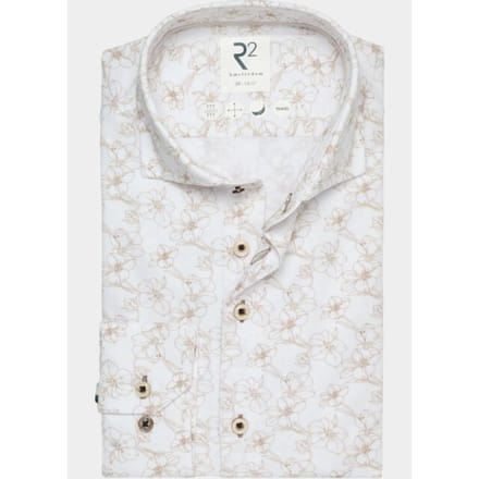 R2 - Overhemd Beige R2 132.wsp.006 Lange Mouw Overhemd Beige 132.wsp.006