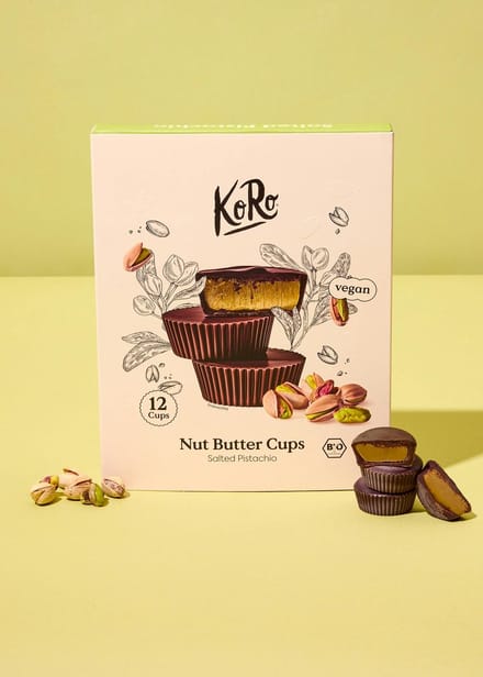 KoRo | Cadeaubox bio vegan nut butter cups salted pistachio 12 x 13 g