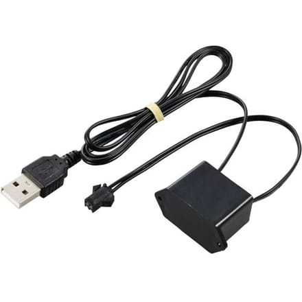 TRU COMPONENTS EL-inverter 5 V/DC Zwart (l x b x h) 40 x 18 x 23 mm