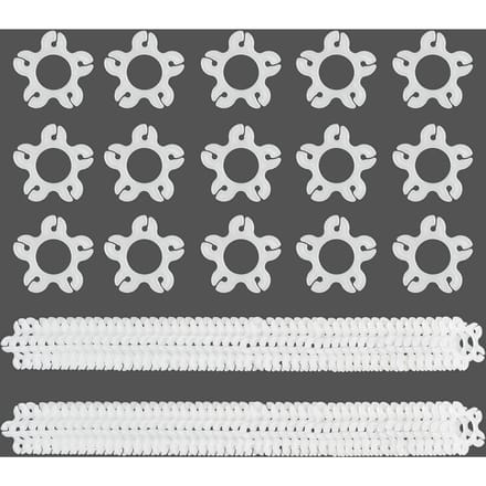 Duurzame Ballon Clip Boog Stand Houder Klem voor Feestdecoratie Bruiloft Verjaardag, Ballon Clip Boog Stand Houder Klem 50 pieces white